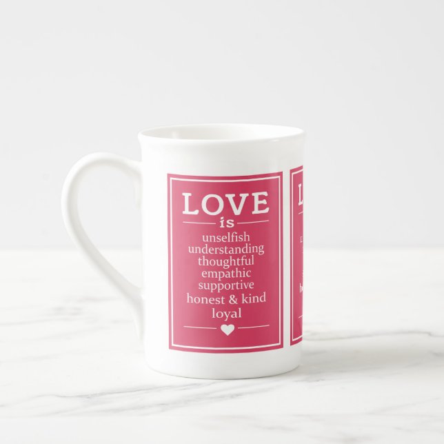 Love Is …mug Bone China Mug (Left)