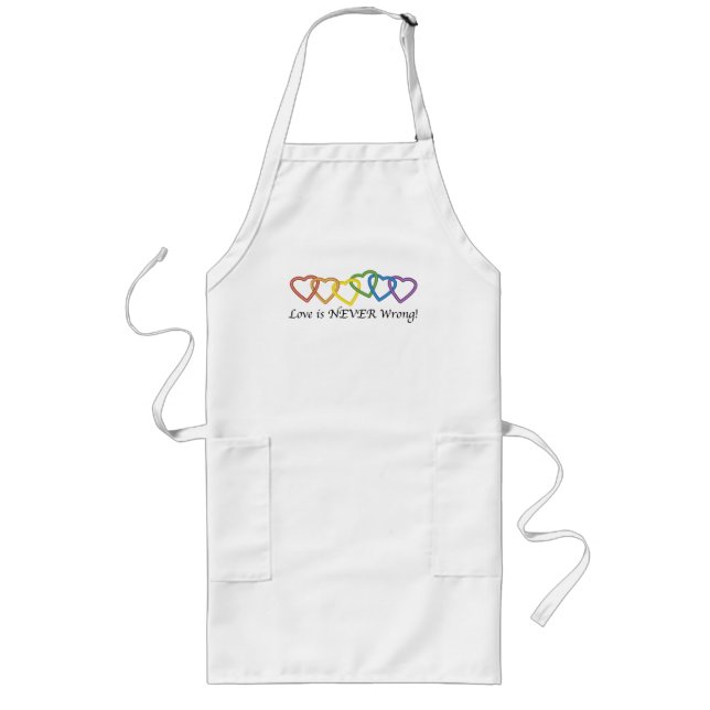 Love is never wrong apron (Front)