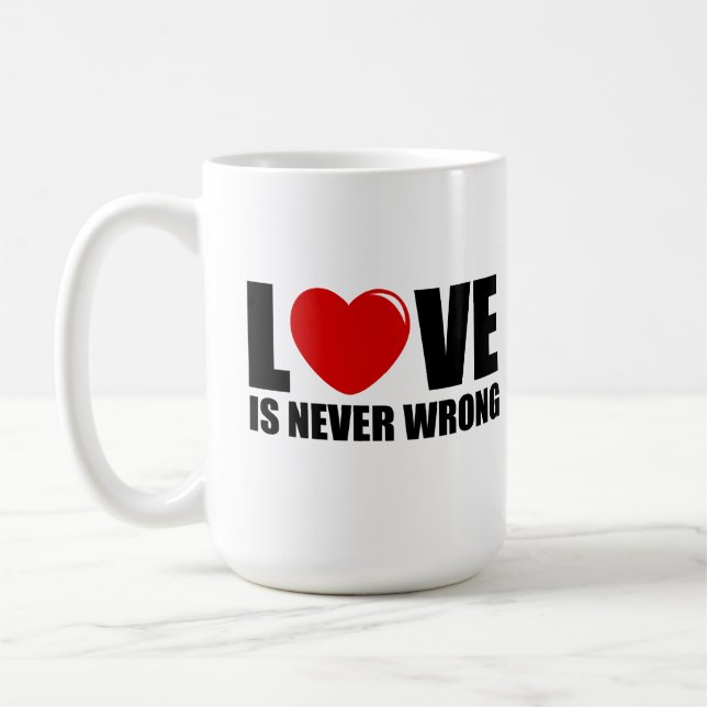 Love is never wrong coffee mug (Left)