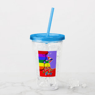 Love Is Never Wrong pride Acrylic Tumbler