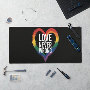 Love is never wrong Pride Month LGBT Desk Mat
