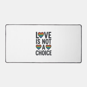 Love Is Not a Choice Rainbow Pride Vintage Shirt D Desk Mat