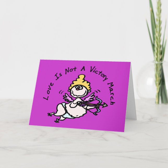 Love Is Not A Victory March Holiday Card (Front)