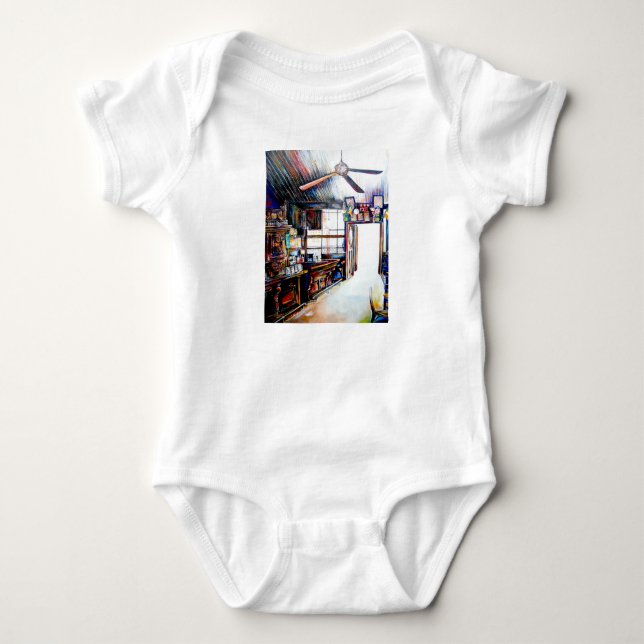 Love is Not a Wall, It's a Bridge Baby Bodysuit (Front)