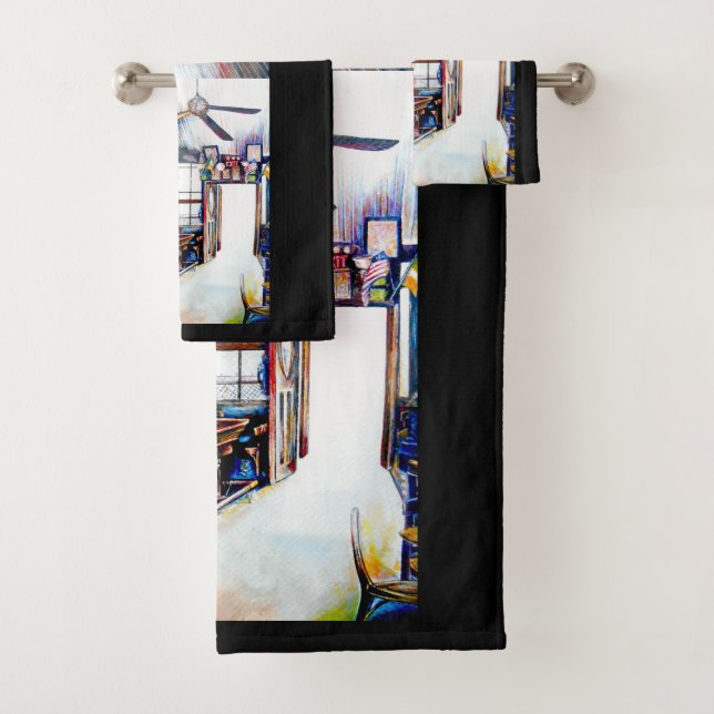 Love is Not a Wall, It's a Bridge Bath Towel Set (Insitu)