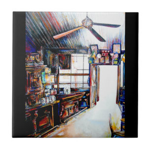 Love is Not a Wall, It's a Bridge Ceramic Tile