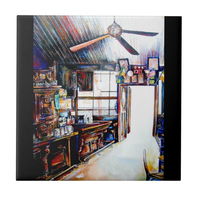 Love is Not a Wall, It's a Bridge Ceramic Tile (Front)