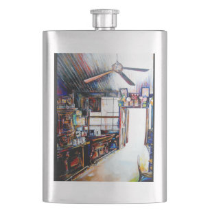 Love is Not a Wall, It's a Bridge Hip Flask