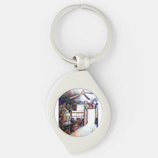 Love is Not a Wall, It's a Bridge Key Ring (Front)