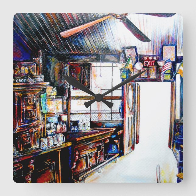 Love is Not a Wall, It's a Bridge Square Wall Clock (Front)