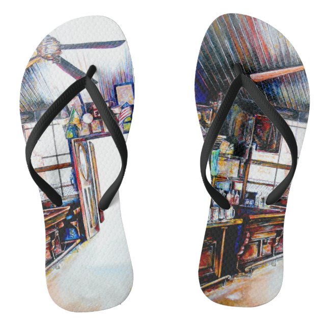 Love is Not a Wall, It's a Bridge Thongs (Footbed)