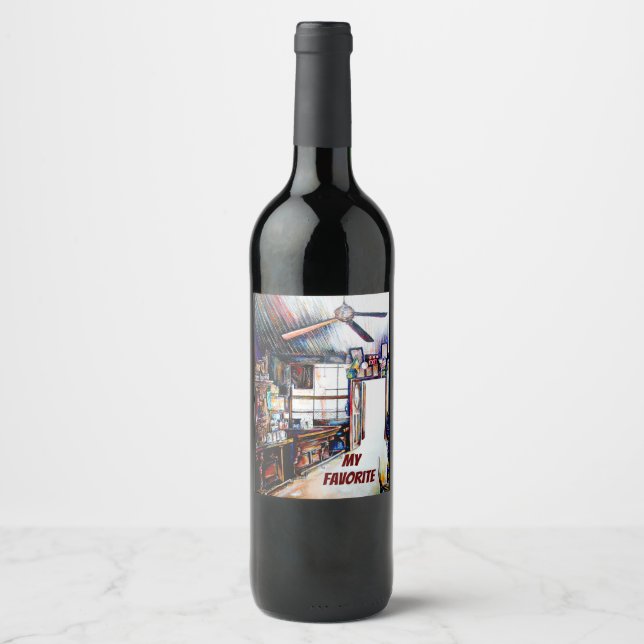 Love is Not a Wall, It's a Bridge Wine Label (Front)