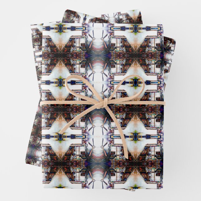 Love is Not a Wall, It's a Bridge Wrapping Paper Sheet (In situ)