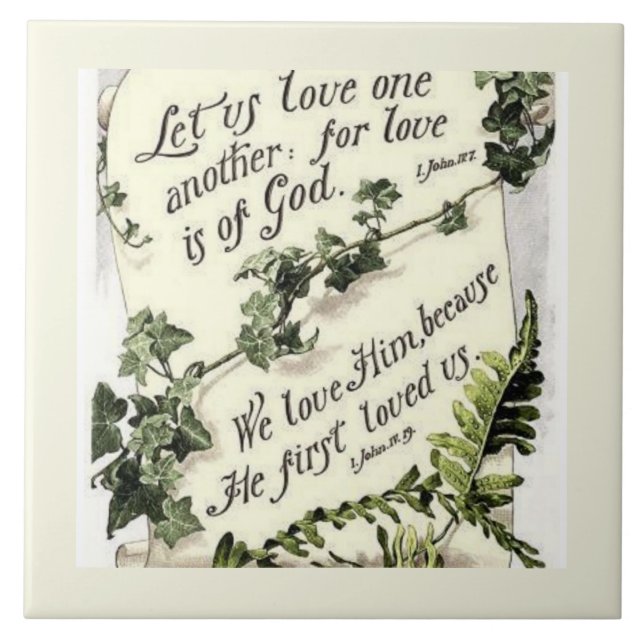 Love Is Of God Ceramic Tile (Front)