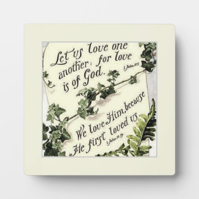 Love Is Of God Plaque (Front)