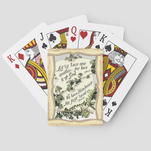 Love Is Of God Playing Cards (Back)