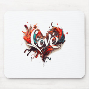 Love Is On Valentines Day  Mouse Pad