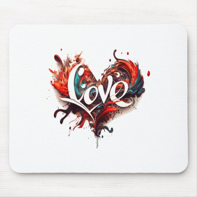 Love Is On Valentines Day  Mouse Pad (Front)