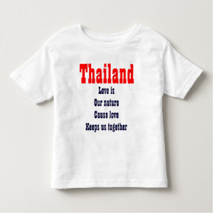 love is our nature Thailand  t-shirts