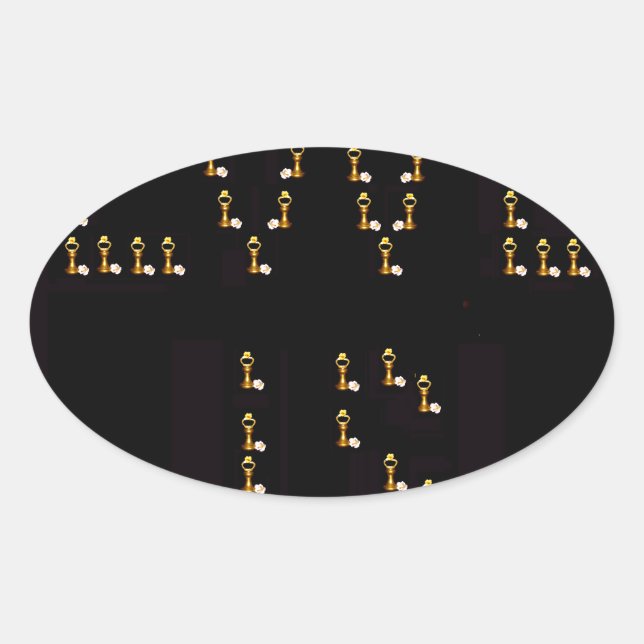 Love Is Oval Sticker (Front)