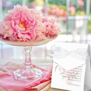 Love Is Patient 1 Corinthians 13:4-7 Peony Favour Bag