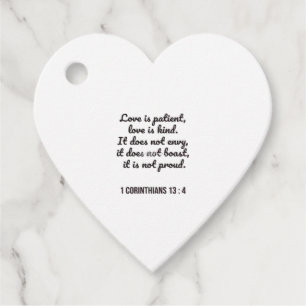 Love Is Patient Bible Passage Timeless Appeal Favour Tags