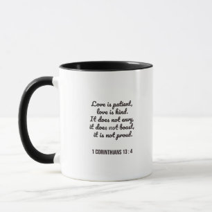 Love Is Patient Bible Passage Timeless Appeal  Mug
