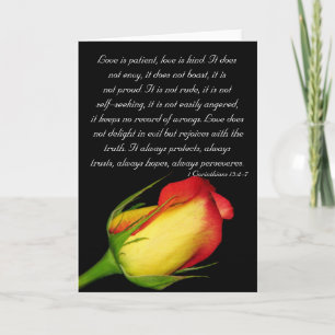 Love is patient... card