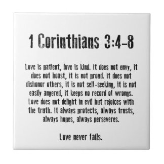 Love is Patient Ceramic Tile