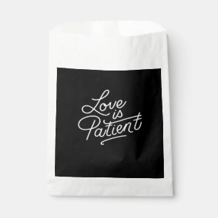 Love Is Patient Corinthians Scripture Typography C Favour Bag