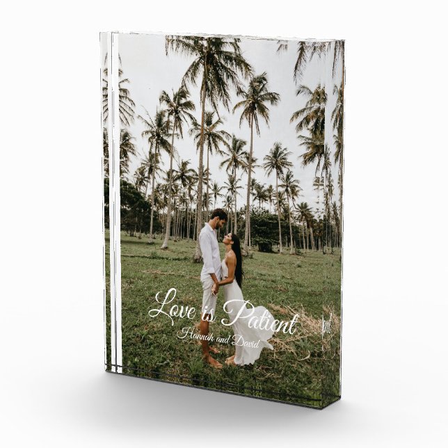 Love is Patient Couple's Photo and Name (Right)