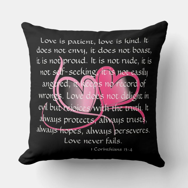 Love is Patient Cushion (Front)