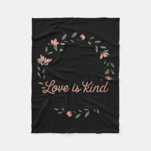 Love Is Patient Love Is Kind But Y'all Gonna Make  Fleece Blanket