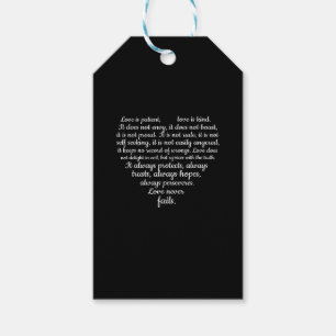 Love Is Patient Love Is Kind Corinthians Scripture Gift Tags