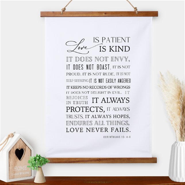 Love Is Patient Love is Kind, Home Wall Art Sign (Creator Uploaded)