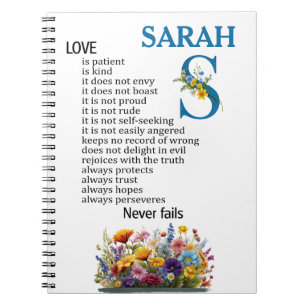 Love is patient, love is kind Personalise this Notebook