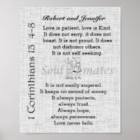 Love is patient, Love is kind Personalised Option