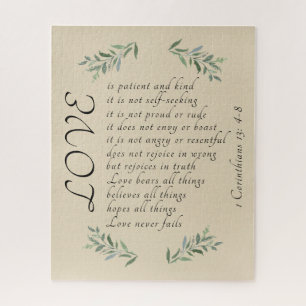 Love is patient love is kind puzzle