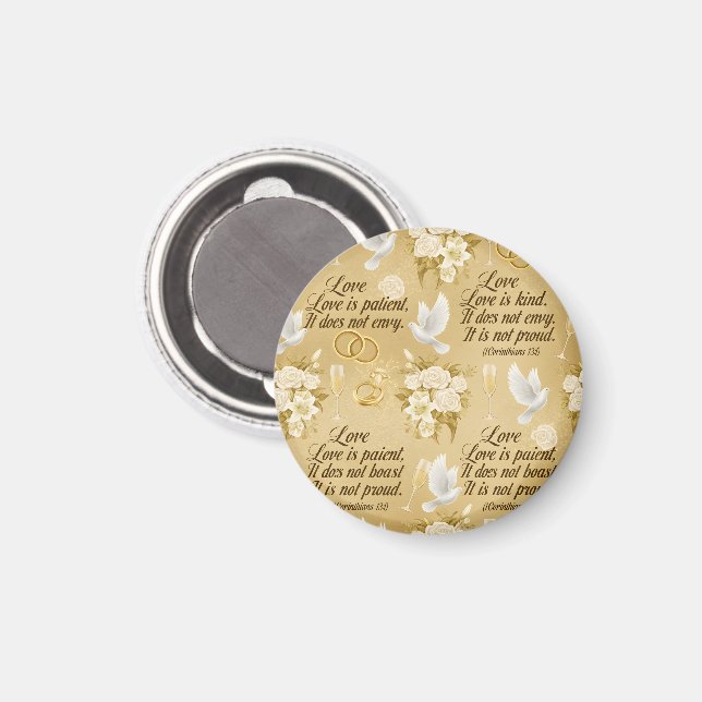 Love is patient magnet (Front/Back)