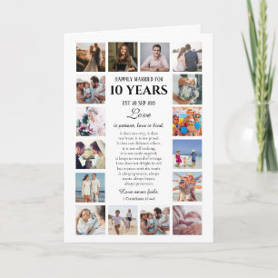 Love Is Patient Milestone Anniversary Photo Card