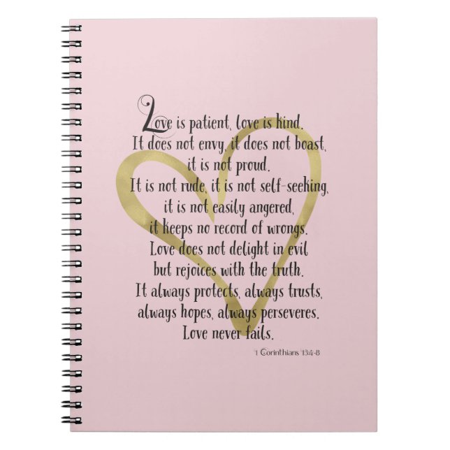 Love is Patient Notebook (Front)