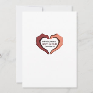 Love Is Patient Refined Aesthetic Holiday Card