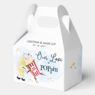Love Is Poppin Popcorn Favour Box