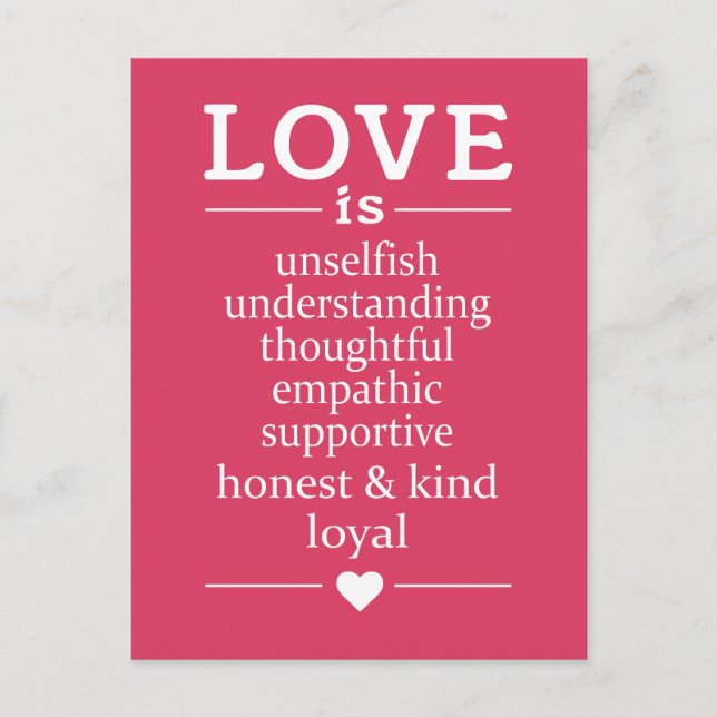 Love Is … postcard (Front)