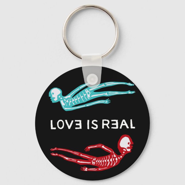 Love is Real Skeletons Key Ring (Front)