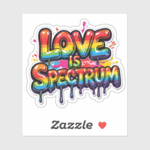 Love Is Spectrum Rainbow LGBTQ Quote Design