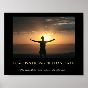 Love is Stronger Than Hate Poster