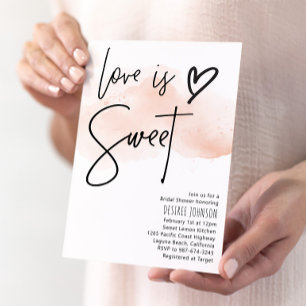 Love Is Sweet Bridal Shower Invitation