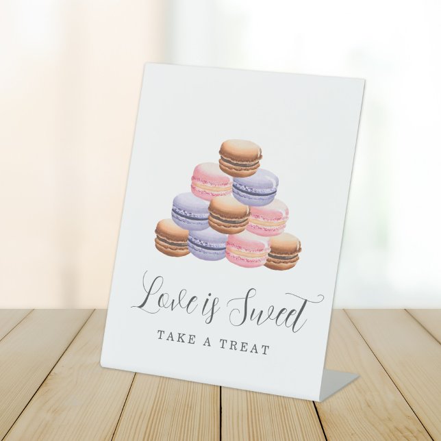 Love Is Sweet Bridal Shower Take a Treat Pedestal Sign (Creator Uploaded)