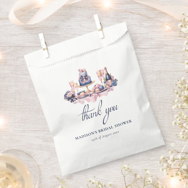 Love is sweet Bridal Shower Thank you Favour Bag (Clipped)